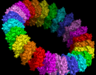 分子_model_of_the_pre-pore_form_of_a_macpf_protein_based_upon_the_structure_of_pneunolysin
